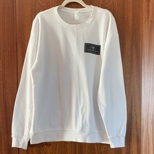 Sewing Down South White Crewneck Sweatshirt size XL collab with Paige Desorbo